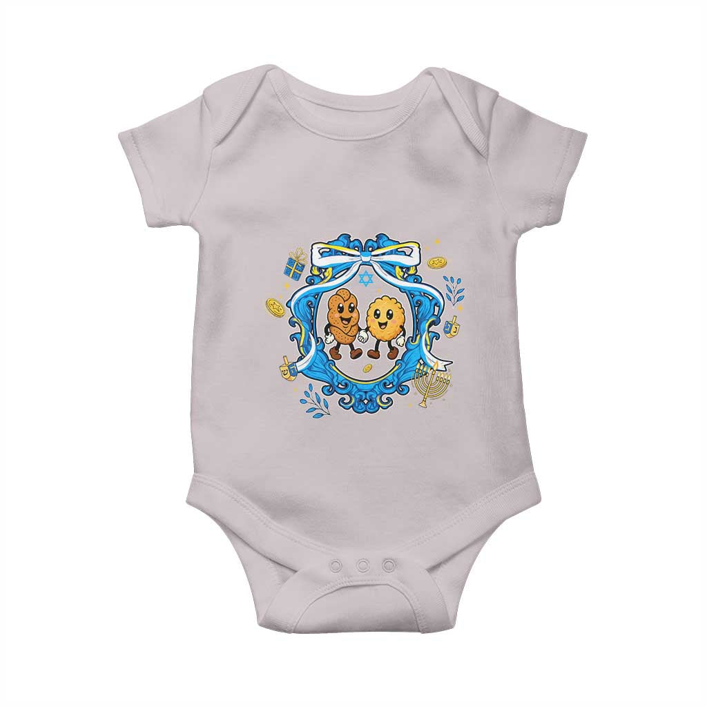 Funny Hanukkah Baby Onesie Challah And Latke Cute Food Lover Gift - Wonder Print Shop