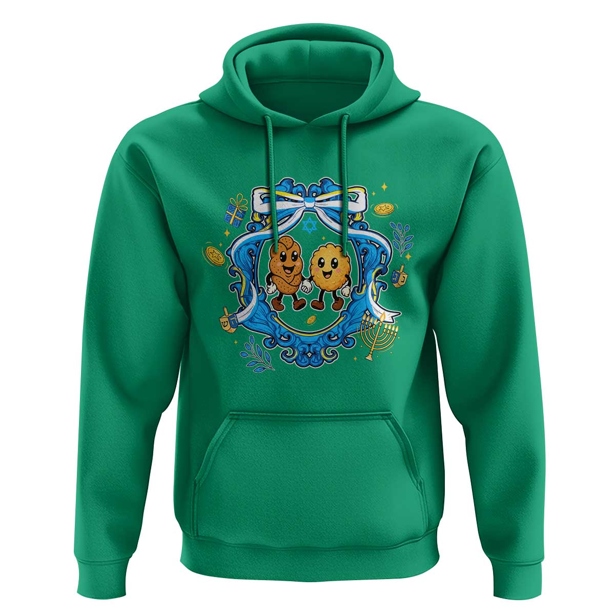 Funny Hanukkah Hoodie Challah And Latke Cute Food Lover Gift - Wonder Print Shop