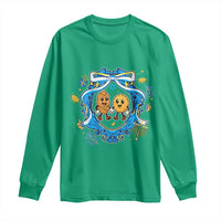 Funny Hanukkah Long Sleeve Shirt Challah And Latke Cute Food Lover Gift - Wonder Print Shop