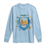 Funny Hanukkah Long Sleeve Shirt Challah And Latke Cute Food Lover Gift - Wonder Print Shop