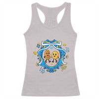 Funny Hanukkah Racerback Tank Top Challah And Latke Cute Food Lover Gift - Wonder Print Shop