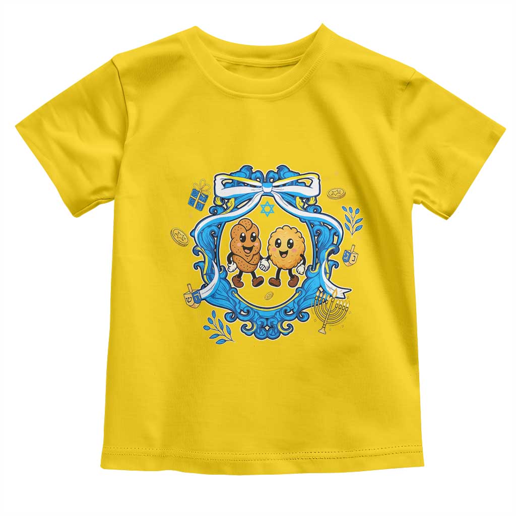 Funny Hanukkah Toddler T Shirt Challah And Latke Cute Food Lover Gift - Wonder Print Shop