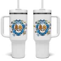 Funny Hanukkah Tumbler With Handle Challah And Latke Cute Food Lover Gift - Wonder Print Shop