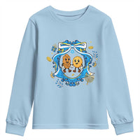 Funny Hanukkah Youth Sweatshirt Challah And Latke Cute Food Lover Gift - Wonder Print Shop