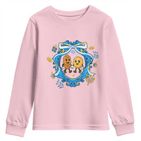 Funny Hanukkah Youth Sweatshirt Challah And Latke Cute Food Lover Gift - Wonder Print Shop