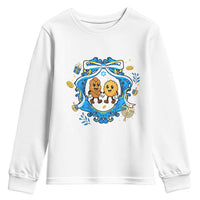 Funny Hanukkah Youth Sweatshirt Challah And Latke Cute Food Lover Gift - Wonder Print Shop