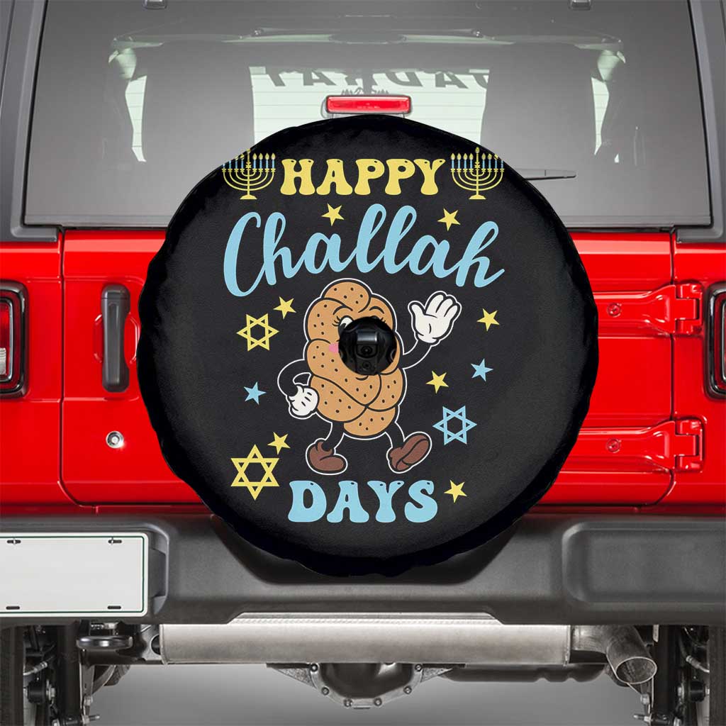 Funny Hanukkah Food Lover Gift Spare Tire Cover Happy Challah Days - Wonder Print Shop