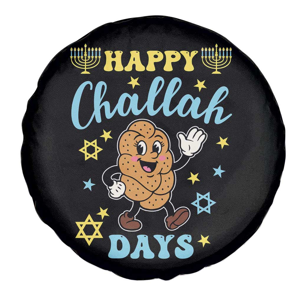 Funny Hanukkah Food Lover Gift Spare Tire Cover Happy Challah Days - Wonder Print Shop