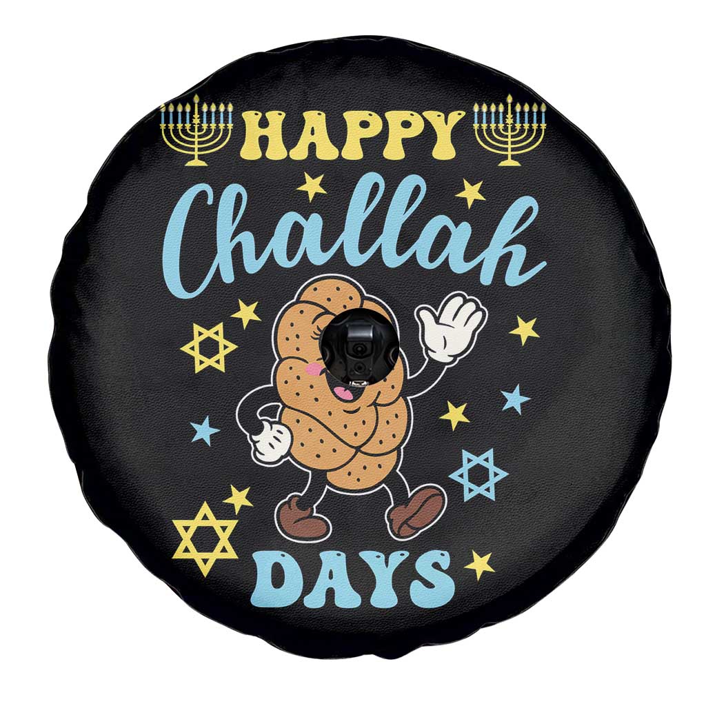 Funny Hanukkah Food Lover Gift Spare Tire Cover Happy Challah Days - Wonder Print Shop