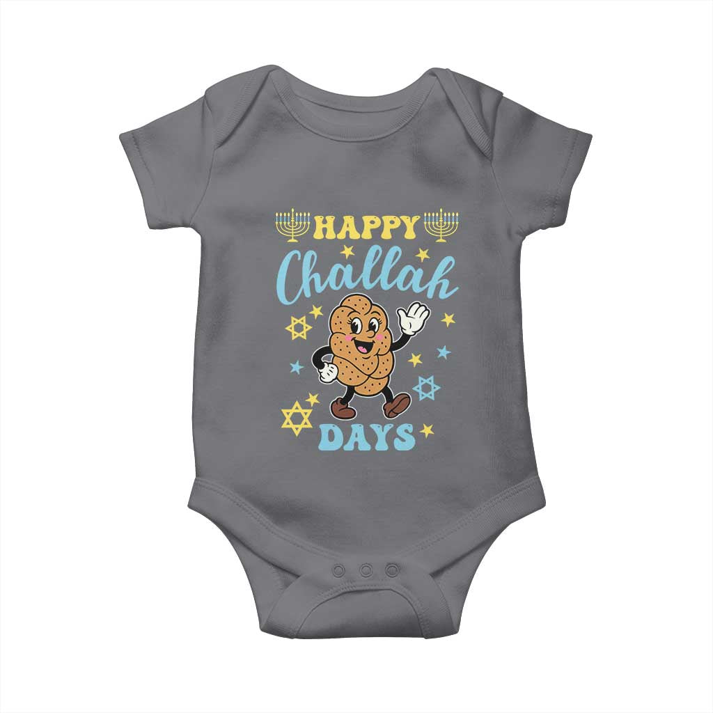 Funny Hanukkah Food Lover Gift Baby Onesie Happy Challah Days - Wonder Print Shop