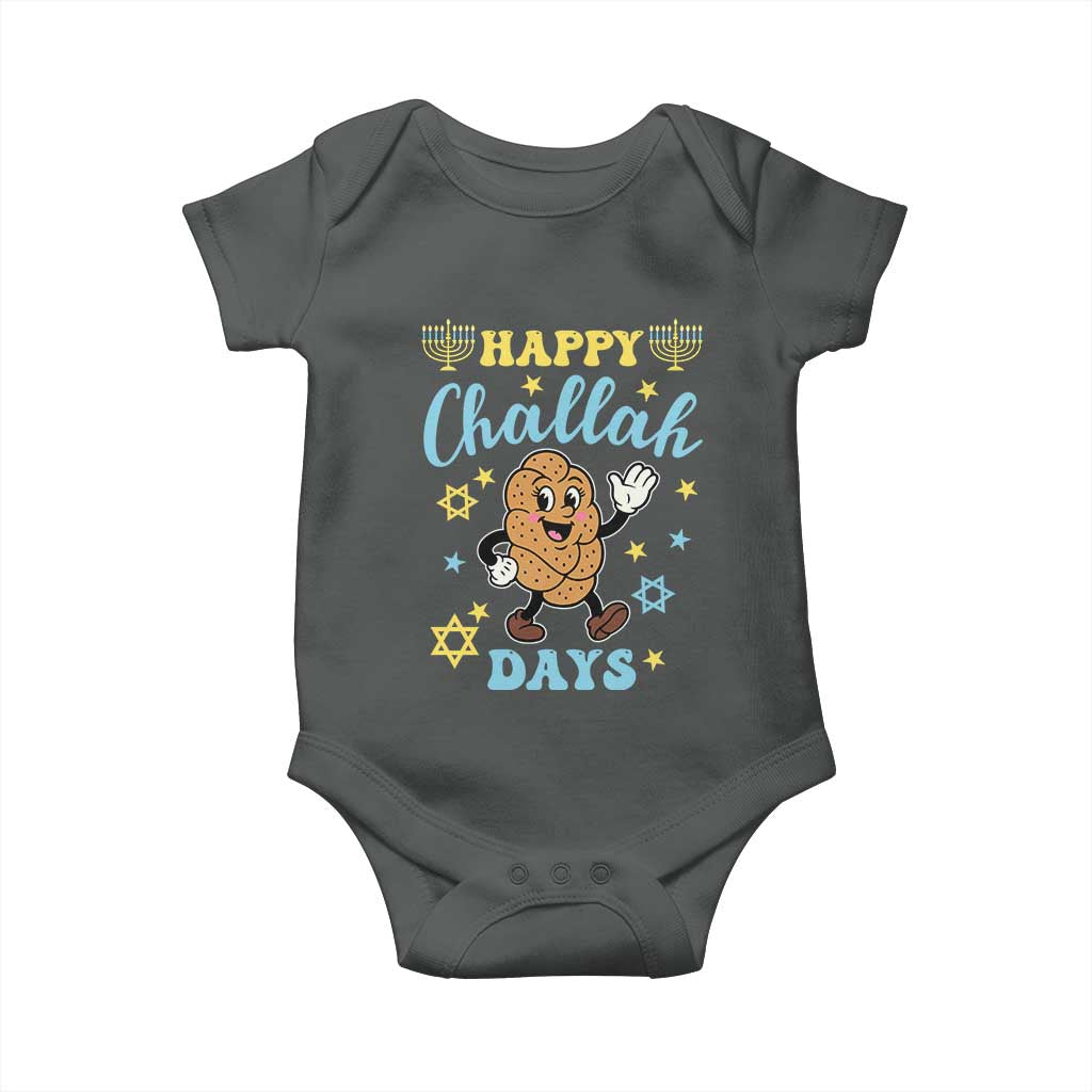 Funny Hanukkah Food Lover Gift Baby Onesie Happy Challah Days - Wonder Print Shop