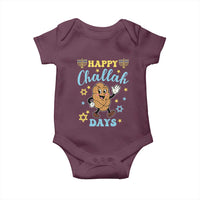 Funny Hanukkah Food Lover Gift Baby Onesie Happy Challah Days - Wonder Print Shop