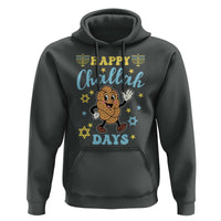 Funny Hanukkah Food Lover Gift Hoodie Happy Challah Days - Wonder Print Shop