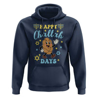 Funny Hanukkah Food Lover Gift Hoodie Happy Challah Days - Wonder Print Shop