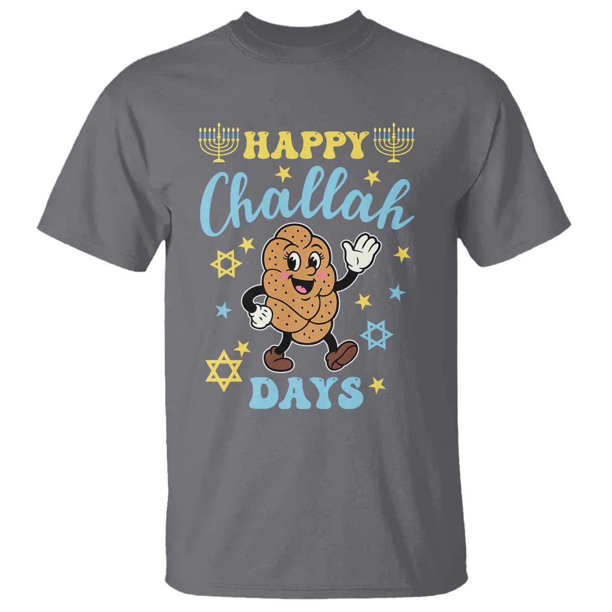 Funny Hanukkah Food Lover Gift T Shirt Happy Challah Days - Wonder Print Shop