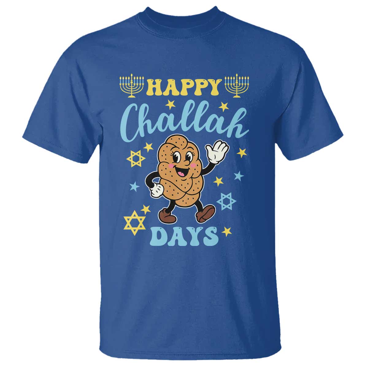 Funny Hanukkah Food Lover Gift T Shirt Happy Challah Days - Wonder Print Shop