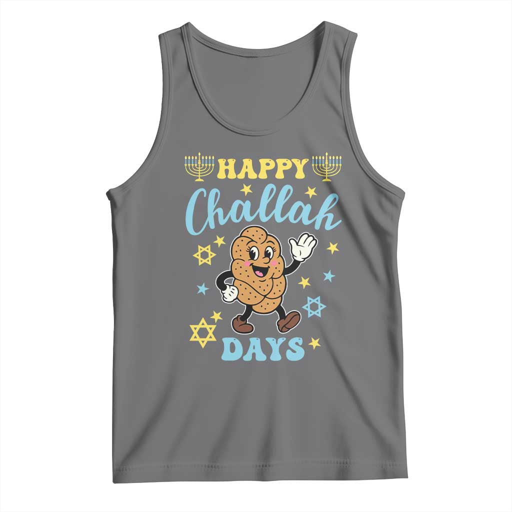 Funny Hanukkah Food Lover Gift Tank Top Happy Challah Days - Wonder Print Shop