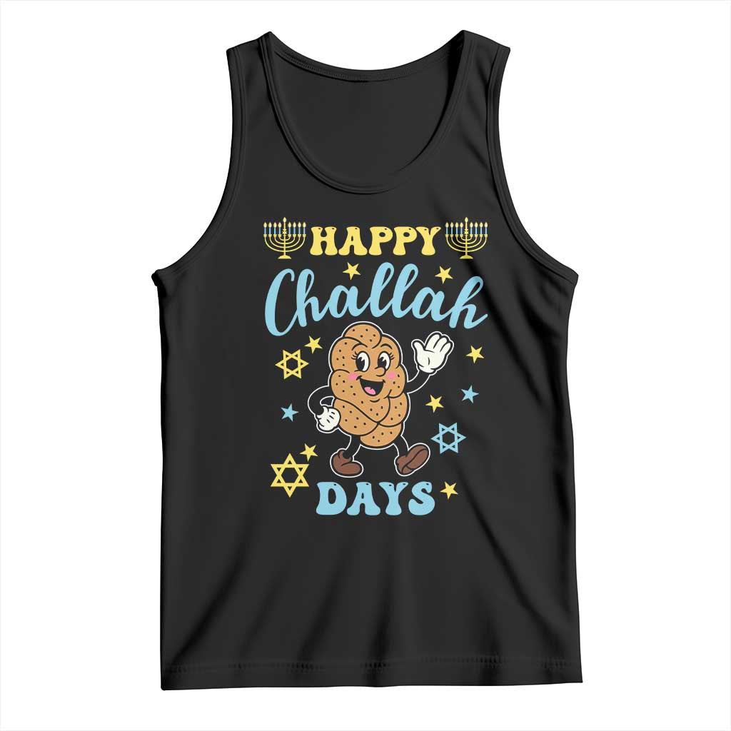 Funny Hanukkah Food Lover Gift Tank Top Happy Challah Days - Wonder Print Shop