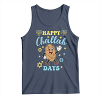 Funny Hanukkah Food Lover Gift Tank Top Happy Challah Days - Wonder Print Shop
