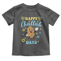 Funny Hanukkah Food Lover Gift Toddler T Shirt Happy Challah Days - Wonder Print Shop