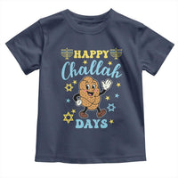 Funny Hanukkah Food Lover Gift Toddler T Shirt Happy Challah Days - Wonder Print Shop