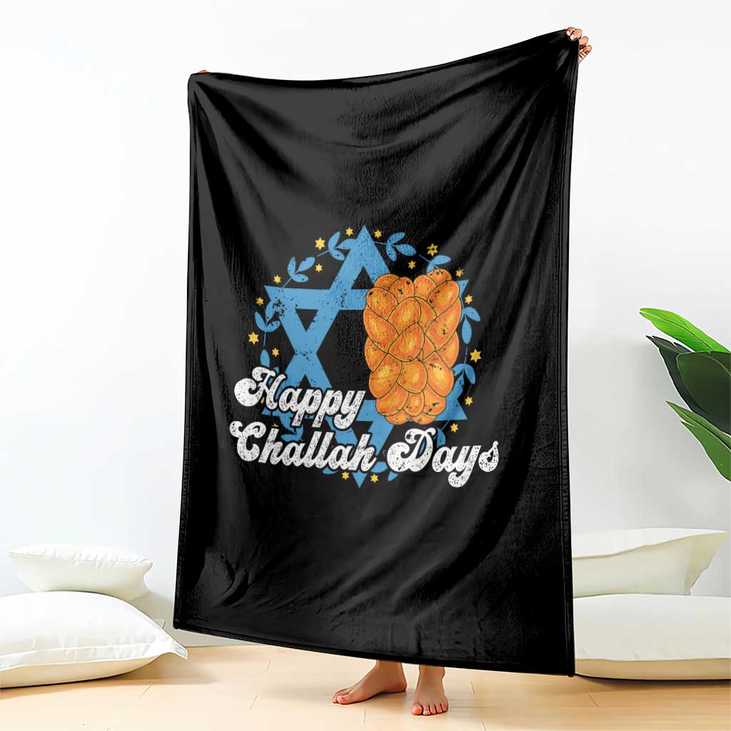 Hanukkah Challah Throw Blanket Happy Challah Days Star Of David Gift - Wonder Print Shop