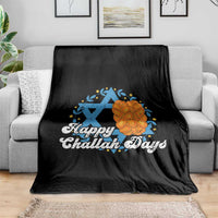 Hanukkah Challah Throw Blanket Happy Challah Days Star Of David Gift - Wonder Print Shop