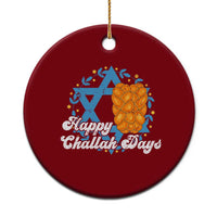Hanukkah Challah Ceramic Ornament Happy Challah Days Star Of David Gift - Wonder Print Shop