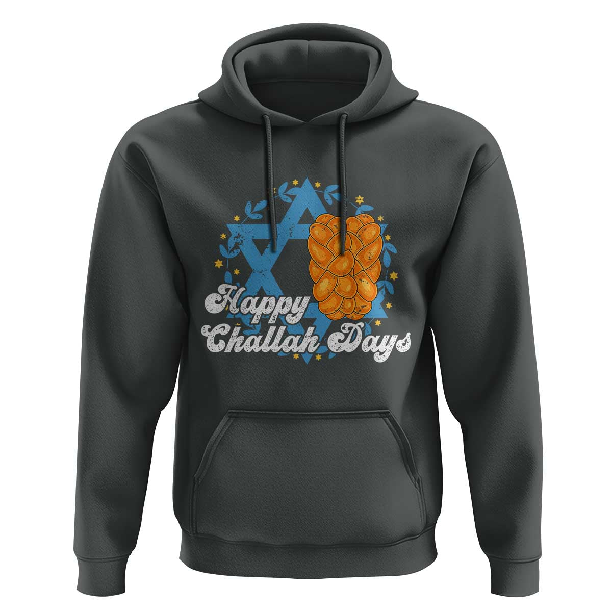 Hanukkah Challah Hoodie Happy Challah Days Star Of David Gift - Wonder Print Shop