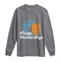 Hanukkah Challah Long Sleeve Shirt Happy Challah Days Star Of David Gift - Wonder Print Shop