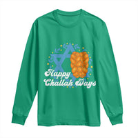 Hanukkah Challah Long Sleeve Shirt Happy Challah Days Star Of David Gift - Wonder Print Shop