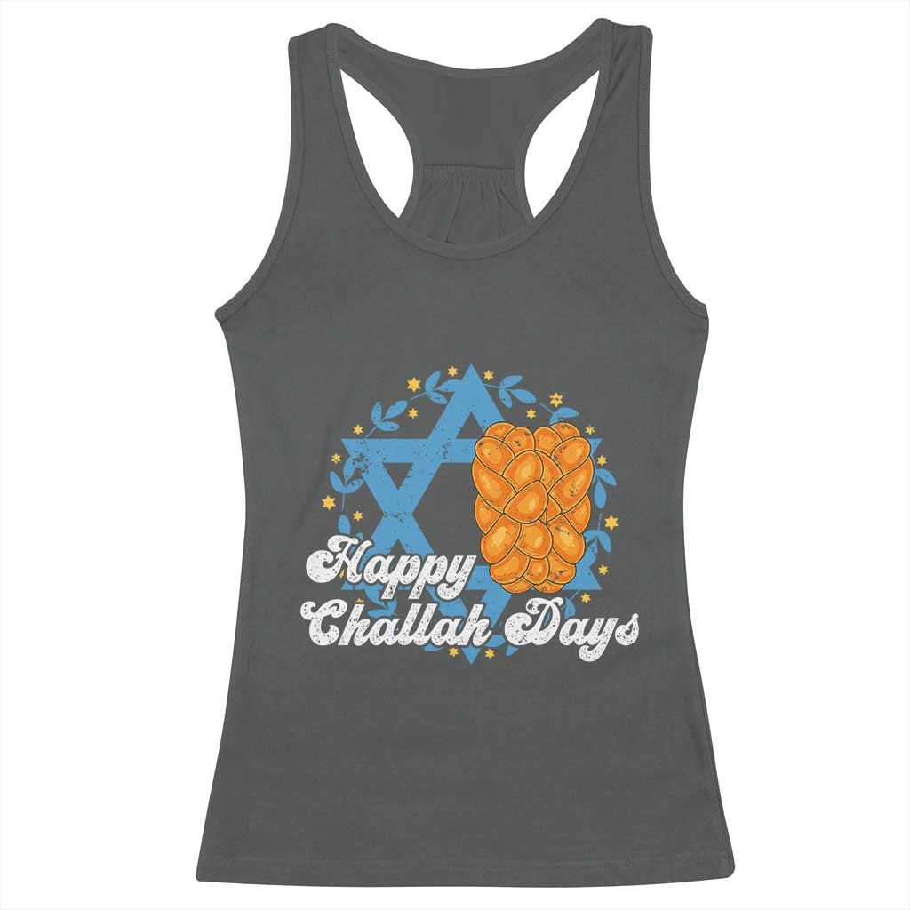 Hanukkah Challah Racerback Tank Top Happy Challah Days Star Of David Gift - Wonder Print Shop