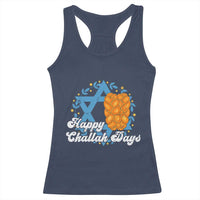Hanukkah Challah Racerback Tank Top Happy Challah Days Star Of David Gift - Wonder Print Shop