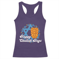 Hanukkah Challah Racerback Tank Top Happy Challah Days Star Of David Gift - Wonder Print Shop