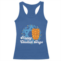 Hanukkah Challah Racerback Tank Top Happy Challah Days Star Of David Gift - Wonder Print Shop