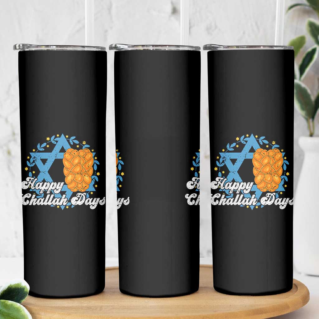 Hanukkah Challah Skinny Tumbler Happy Challah Days Star Of David Gift - Wonder Print Shop