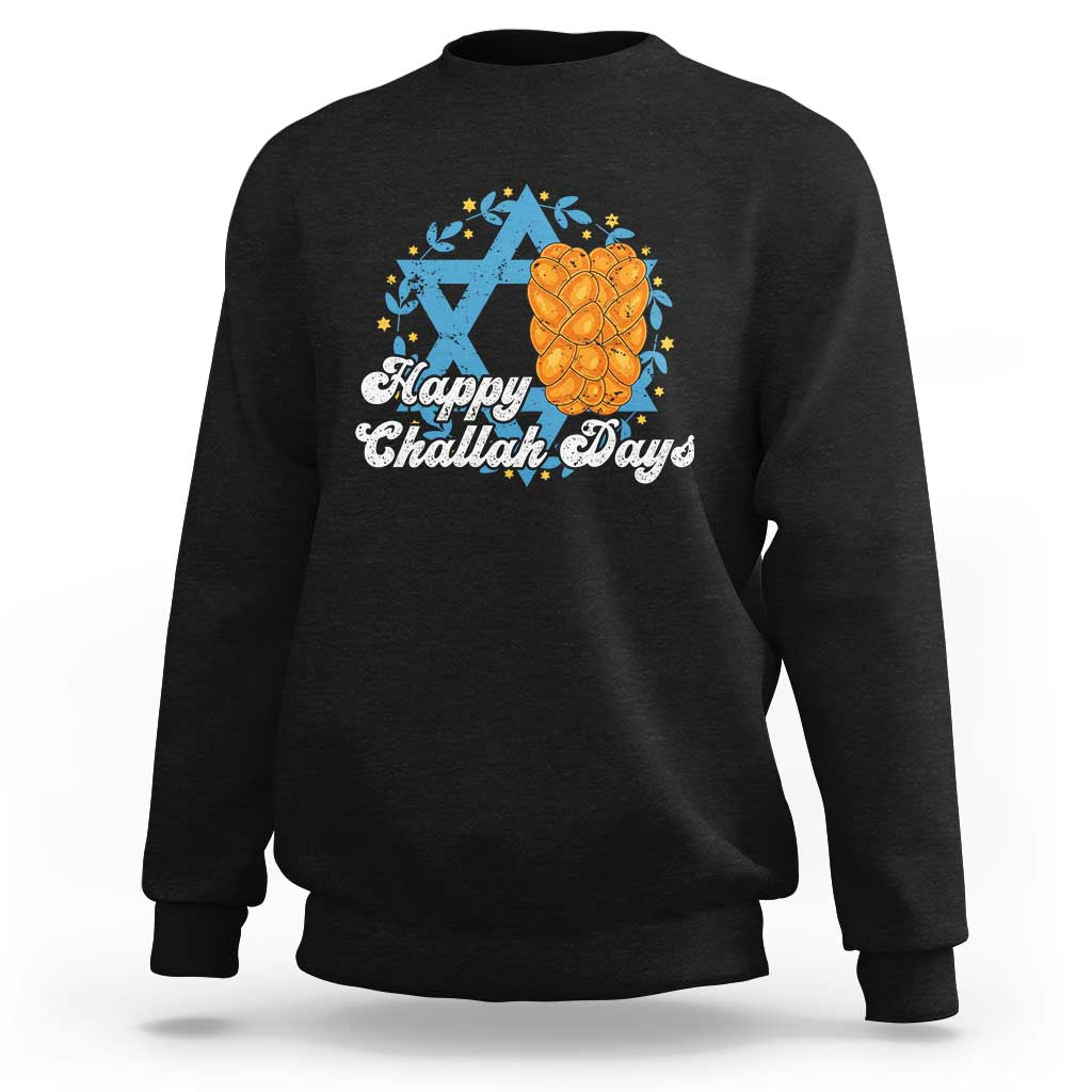 Hanukkah Challah Sweatshirt Happy Challah Days Star Of David Gift - Wonder Print Shop