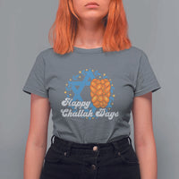 Hanukkah Challah T Shirt For Women Happy Challah Days Star Of David Gift - Wonder Print Shop