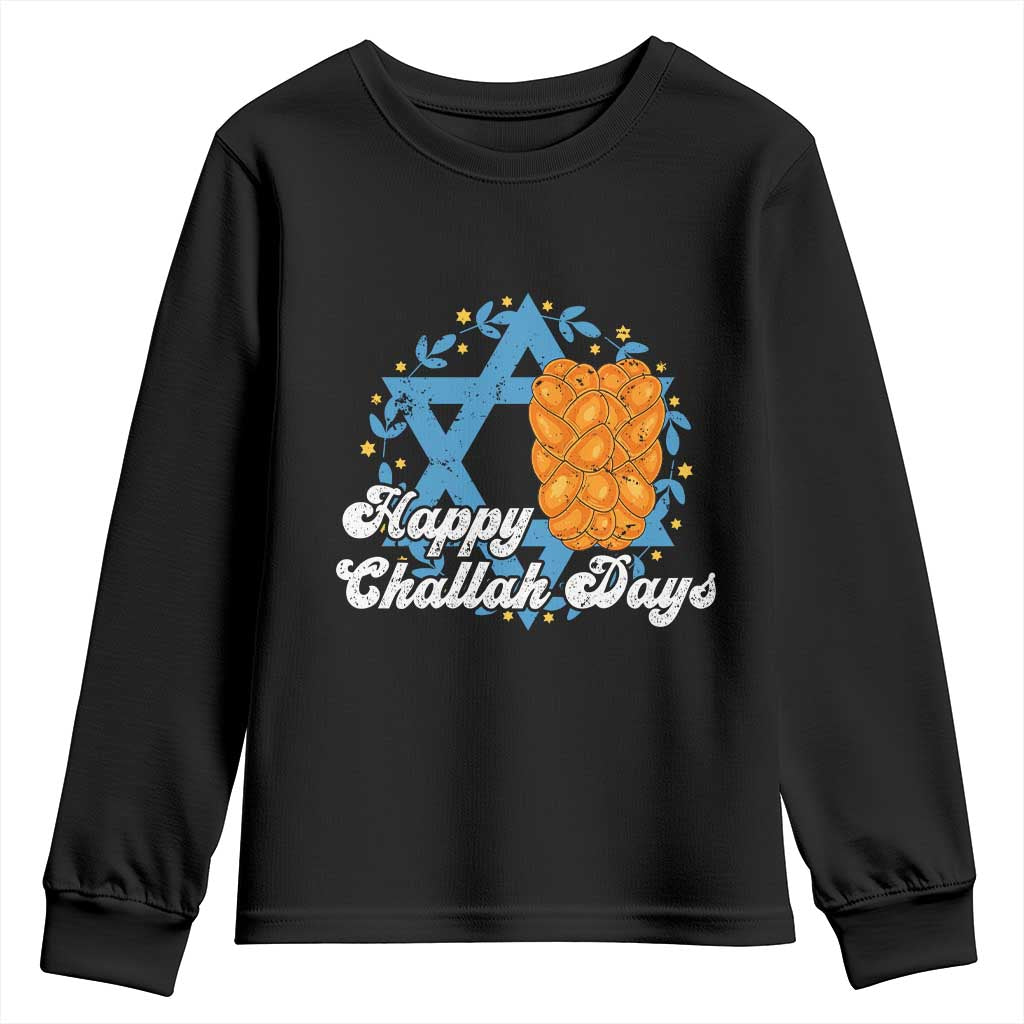 Hanukkah Challah Youth Sweatshirt Happy Challah Days Star Of David Gift - Wonder Print Shop