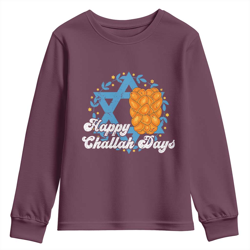 Hanukkah Challah Youth Sweatshirt Happy Challah Days Star Of David Gift - Wonder Print Shop
