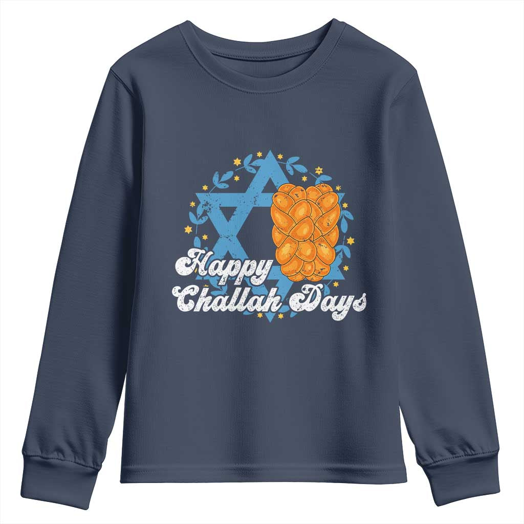 Hanukkah Challah Youth Sweatshirt Happy Challah Days Star Of David Gift - Wonder Print Shop