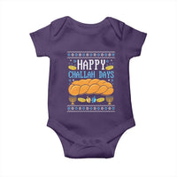 Happy Challah Days Baby Onesie Ugly Hanukkah Food Lover Gift - Wonder Print Shop