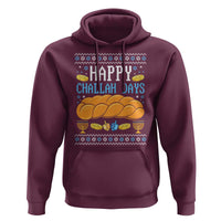 Happy Challah Days Hoodie Ugly Hanukkah Food Lover Gift - Wonder Print Shop