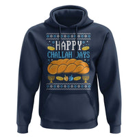 Happy Challah Days Hoodie Ugly Hanukkah Food Lover Gift - Wonder Print Shop