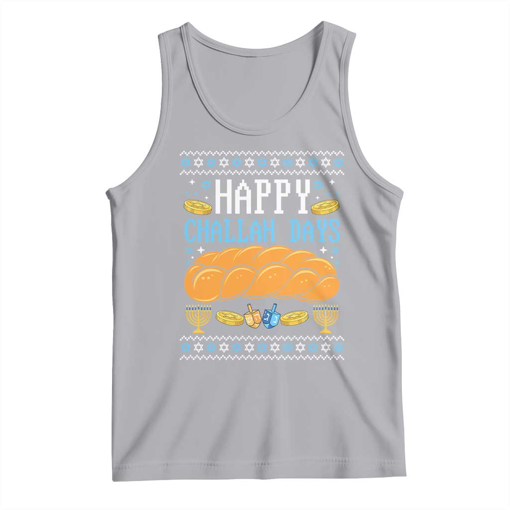 Happy Challah Days Tank Top Ugly Hanukkah Food Lover Gift - Wonder Print Shop