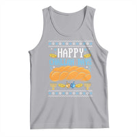Happy Challah Days Tank Top Ugly Hanukkah Food Lover Gift - Wonder Print Shop