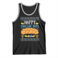 Happy Challah Days Tank Top Ugly Hanukkah Food Lover Gift - Wonder Print Shop