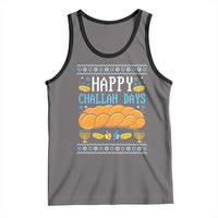 Happy Challah Days Tank Top Ugly Hanukkah Food Lover Gift - Wonder Print Shop