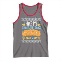 Happy Challah Days Tank Top Ugly Hanukkah Food Lover Gift - Wonder Print Shop