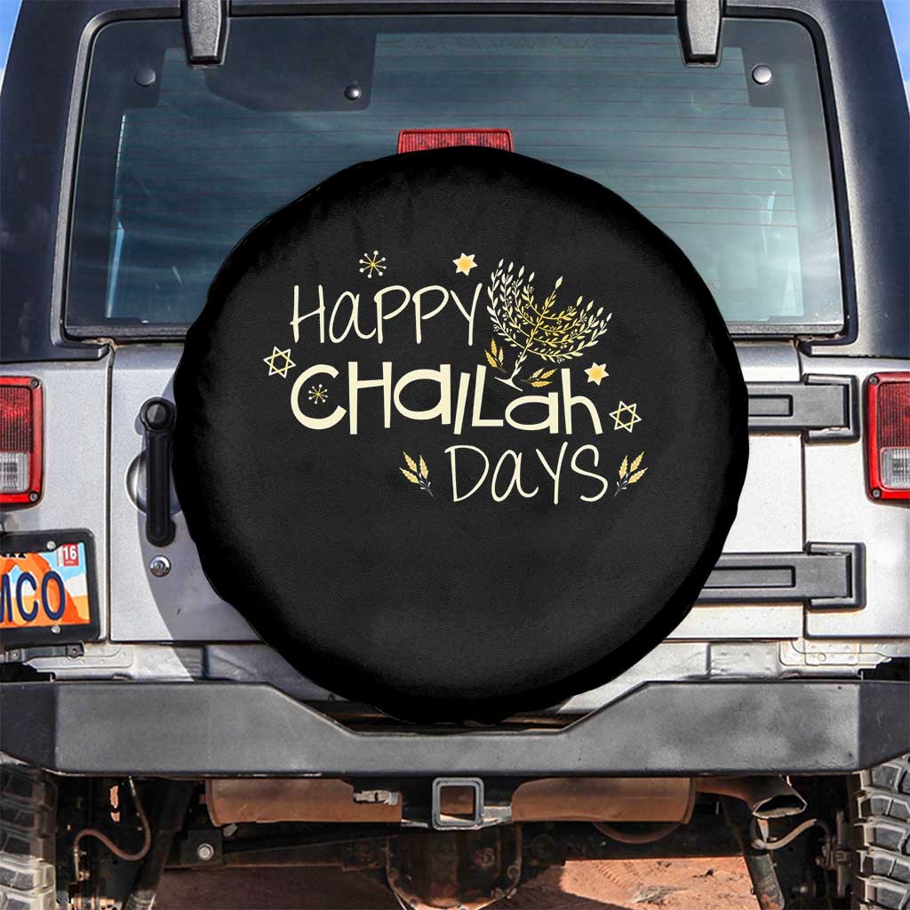 Funny Hanukkah Festival Of Lights Spare Tire Cover Happy Challah Days - Wonder Print Shop